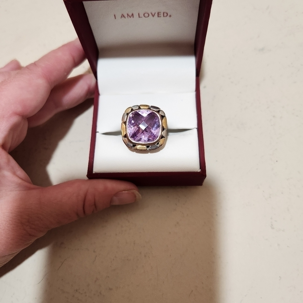 Source Unknown Purple And Gold Ring - image 4
